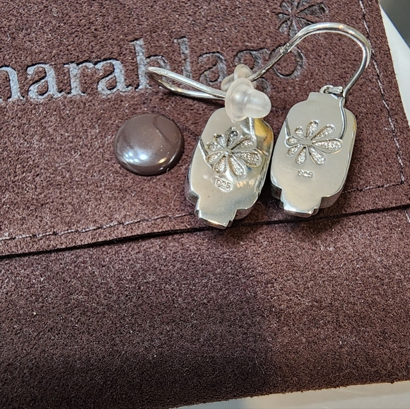 Marahlago, Brie Larimar Earrings -Dimensions:Two 5/16" x 1/2" Larimar - Picture 5 of 6